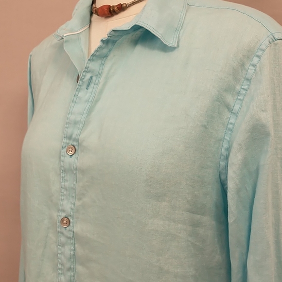 dkny linen shirt